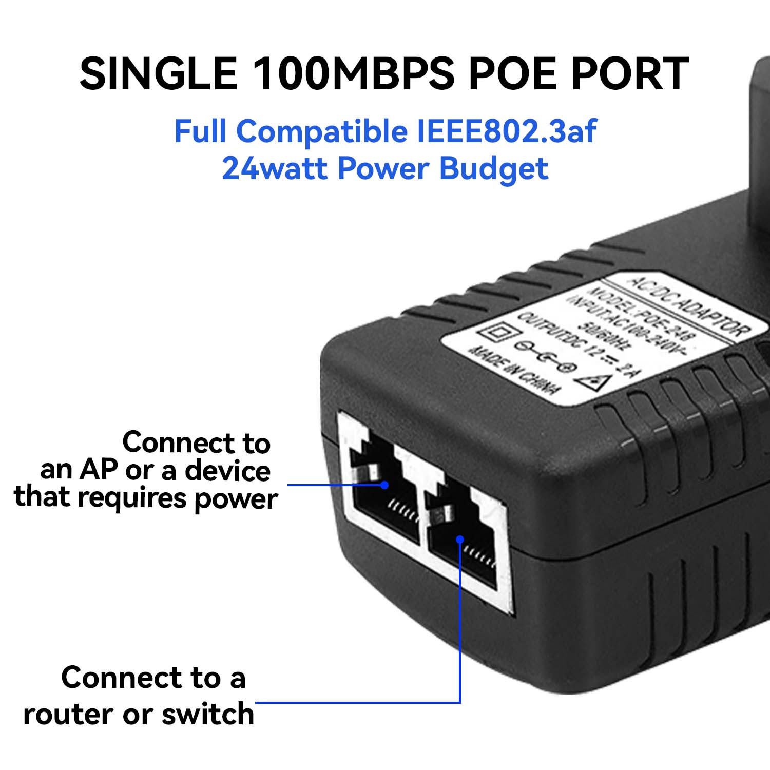 48V/12V POE Injector Ethernet  - Power Over Ethernet review and price