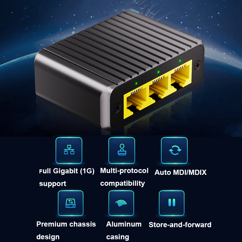 4 Port Gigabit Ethernet Switch - Power Over Ethernet review and price